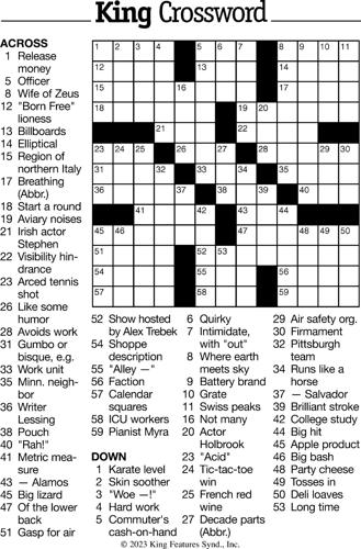 Crossword Puzzle - Week of March 17, 2023