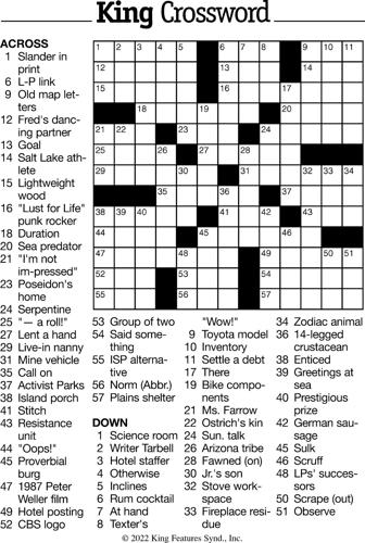 A sage crossword