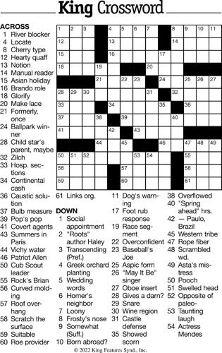Crossword Puzzle - week of July 8, 2022 | Crossword ...