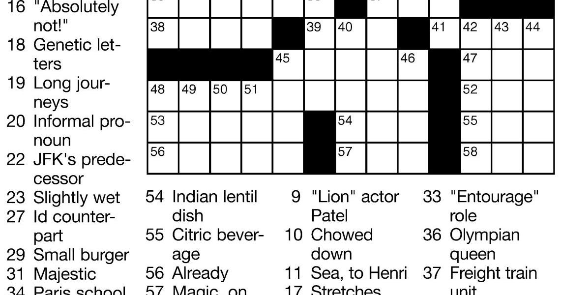 Crossword Puzzle Week of March 14, 2025 Crossword