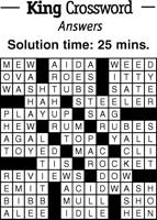 Crossword Puzzle Answers - February 4, 2022