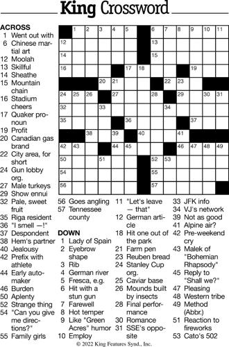 Crossword Puzzle - week of May 13, 2022