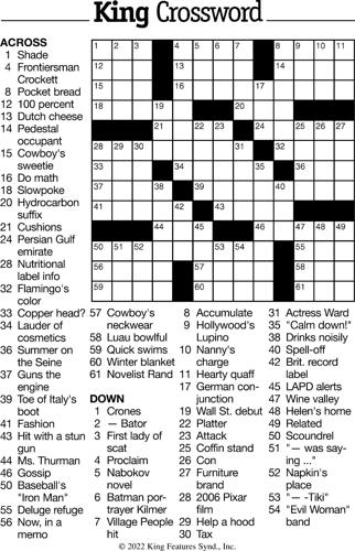 Crossword Puzzle - week of January 28, 2022 | Crossword ...