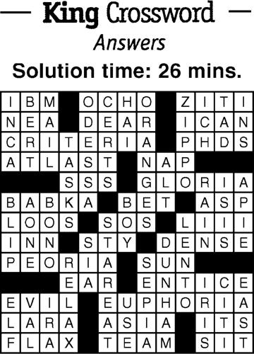 Online discussion forum crossword