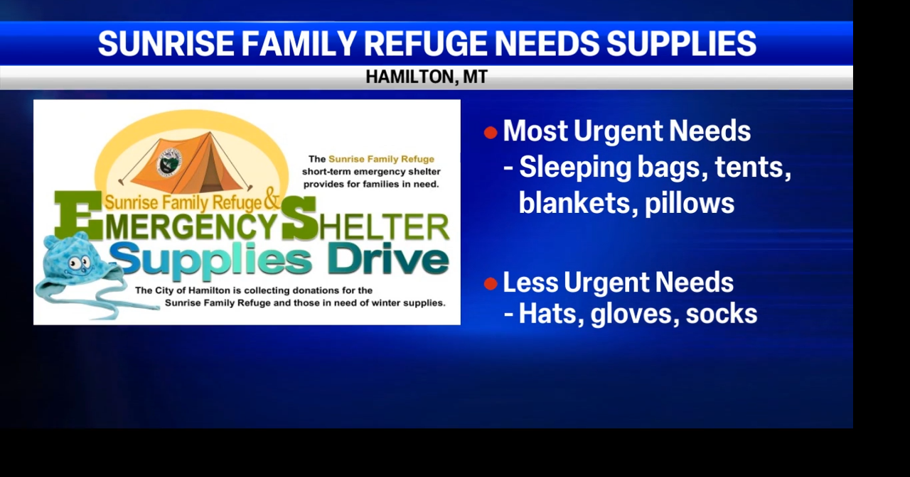 Local shelter urgently requests winter supply donations.