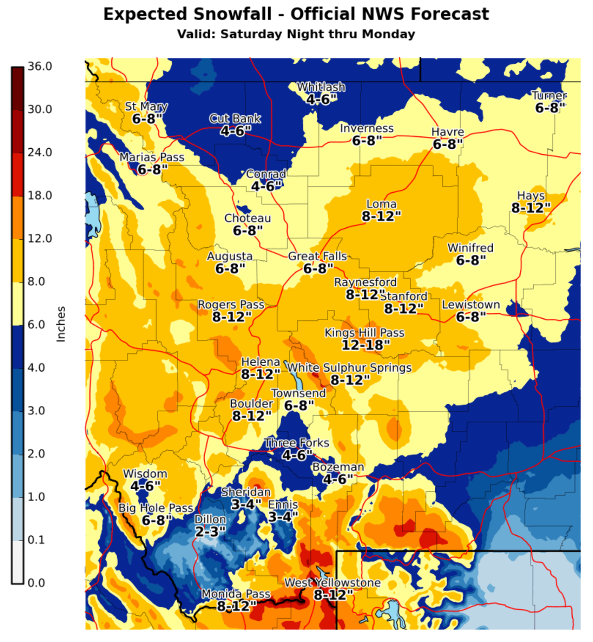 Winter Storm Will Impact North Central And Southwest Montana Saturday Night Through Monday Local News Fairfieldsuntimes Com