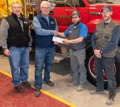 Sun River Electric Donates $2,400 To Fairfield Volunteer Fire Department