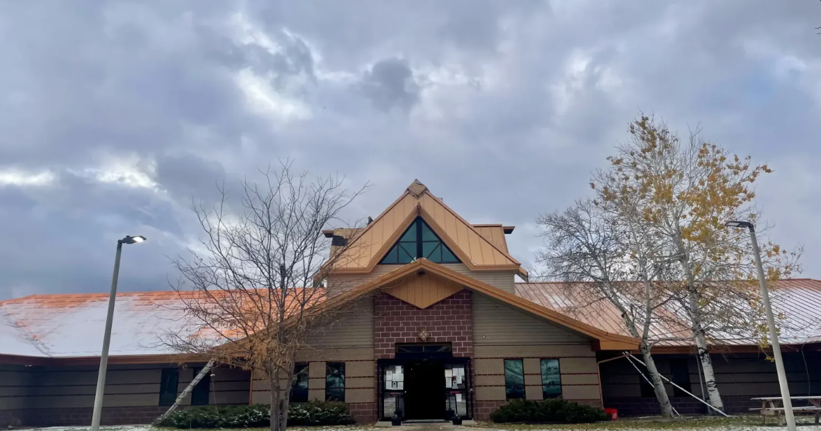 The Northern Cheyenne Tribal building