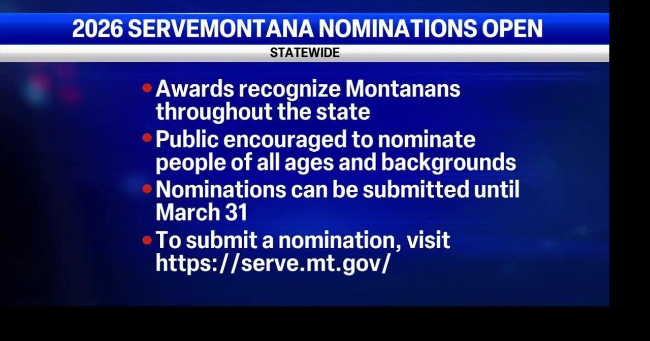 Governor's office seeks nominations for Serve Montana Awards