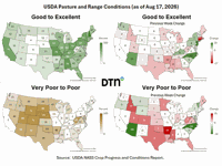 Drought pushes Plains, Southwest pasture conditions far below year-ago levels