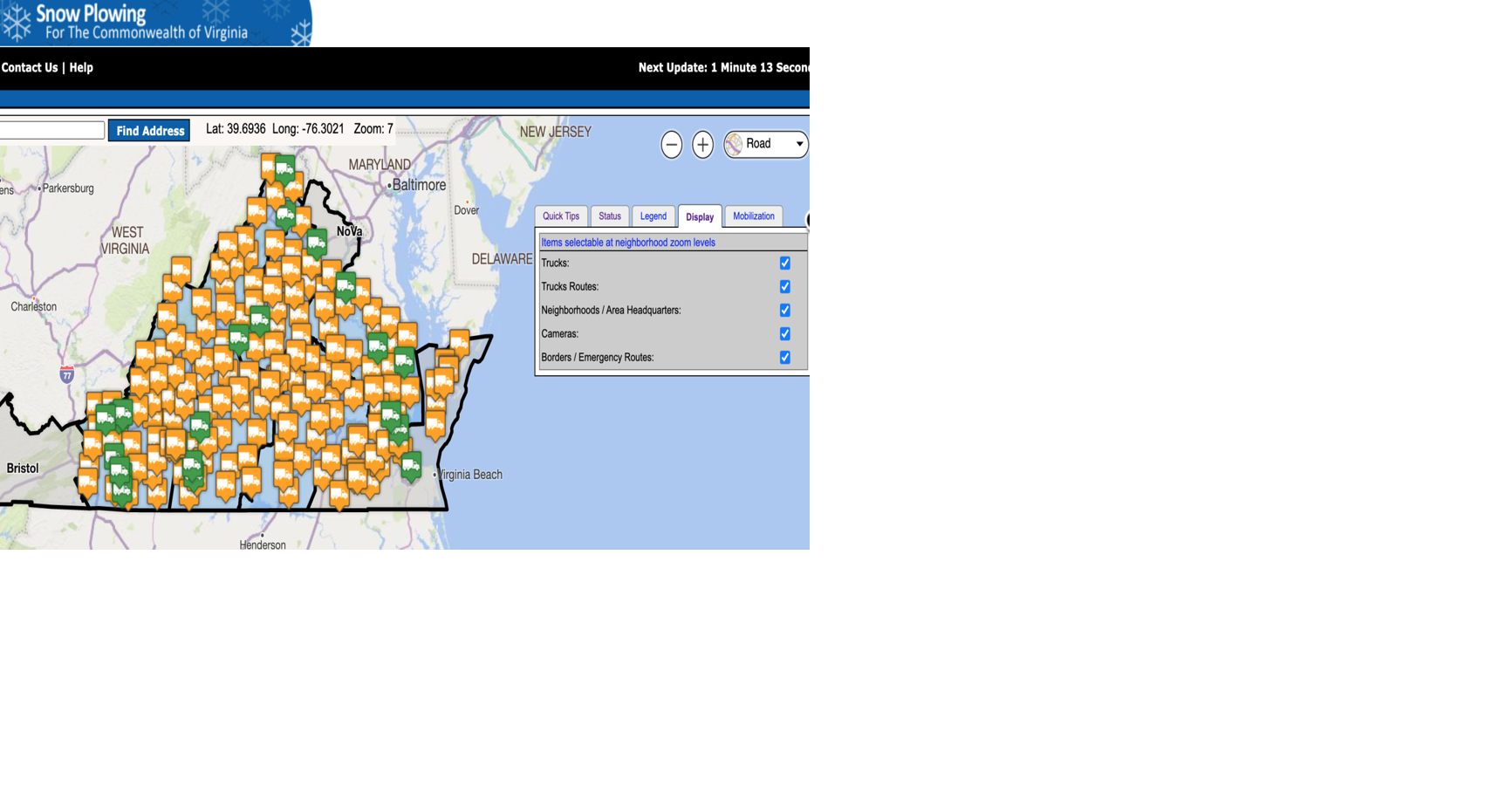 Vdot Snow Plow Map Vdot Tools Allow Residents To See Where Snow Plows Are Operating | News |  Fauquier.com