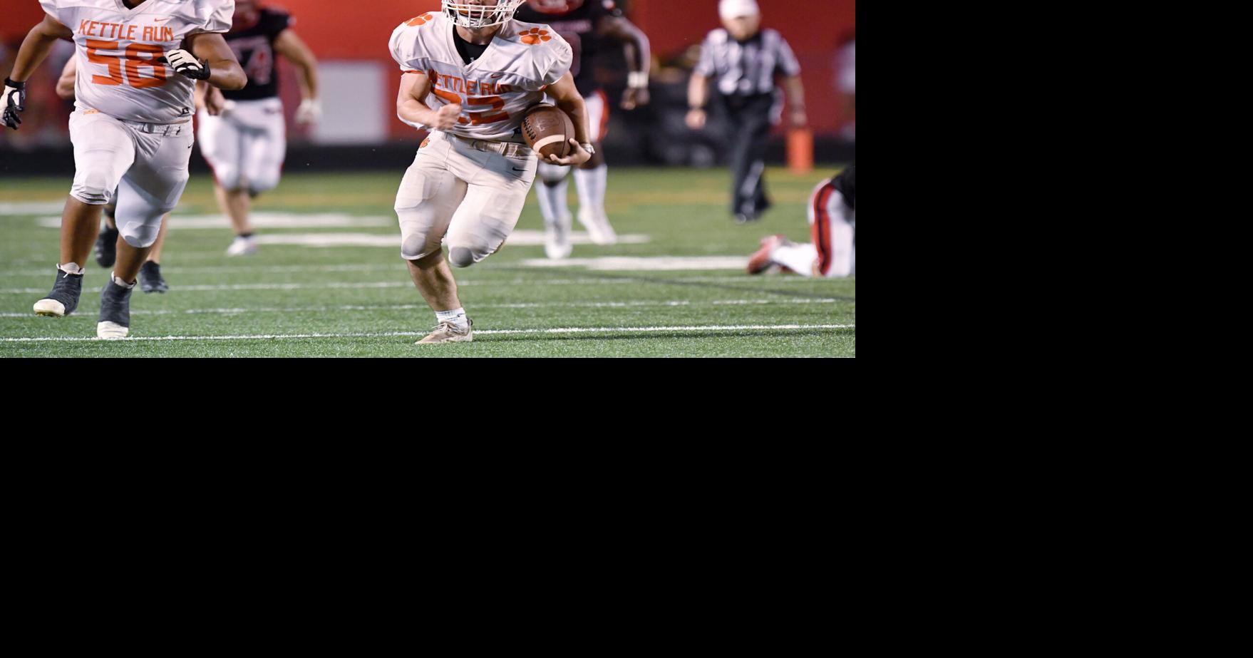 KETTLE RUN FOOTBALL Quaker's 80yard TD sprint fuels 2514 win over Handley Sports