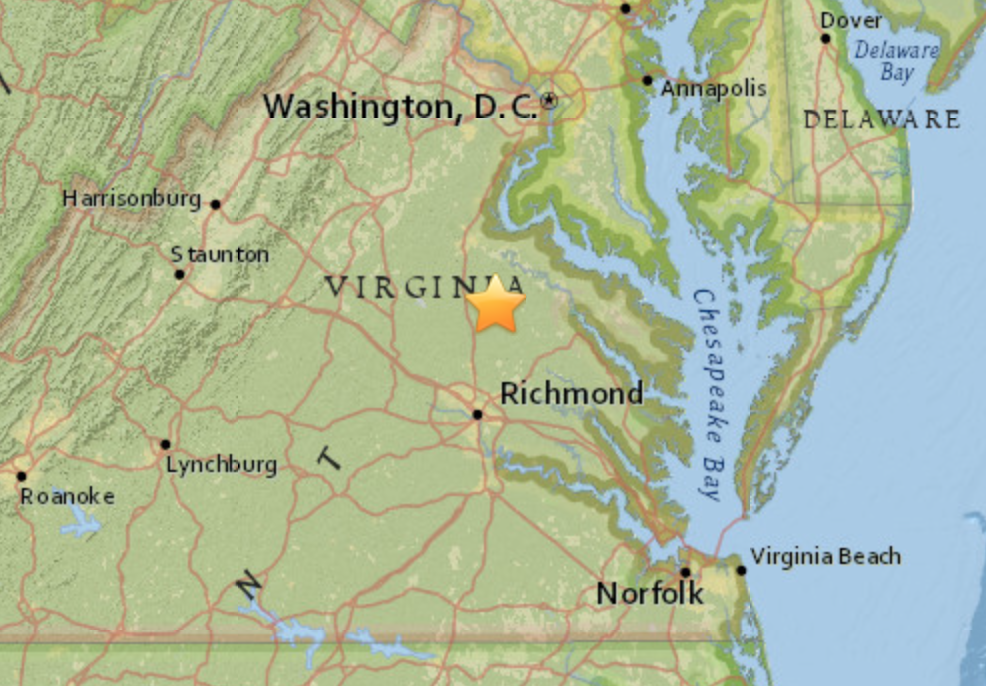 Small natural disaster strikes in Summerville — US Geological Survey