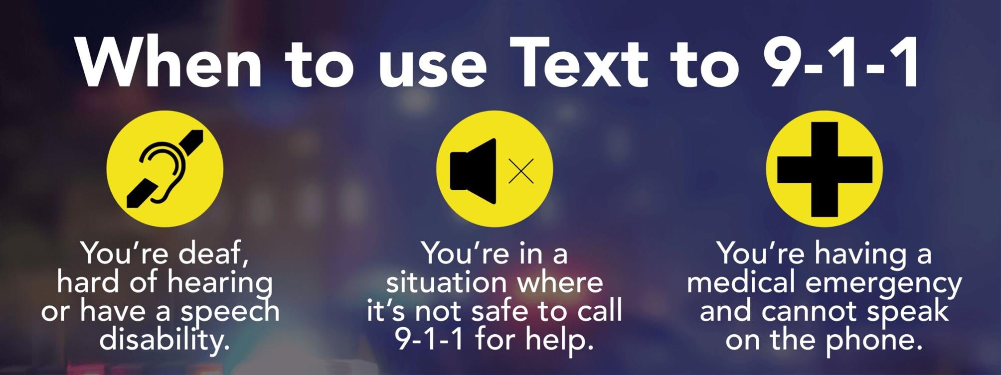 Affected by cell service disruptions? You can still text 911 in an