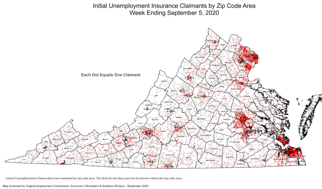 From the national level to Fauquier County, employment situation