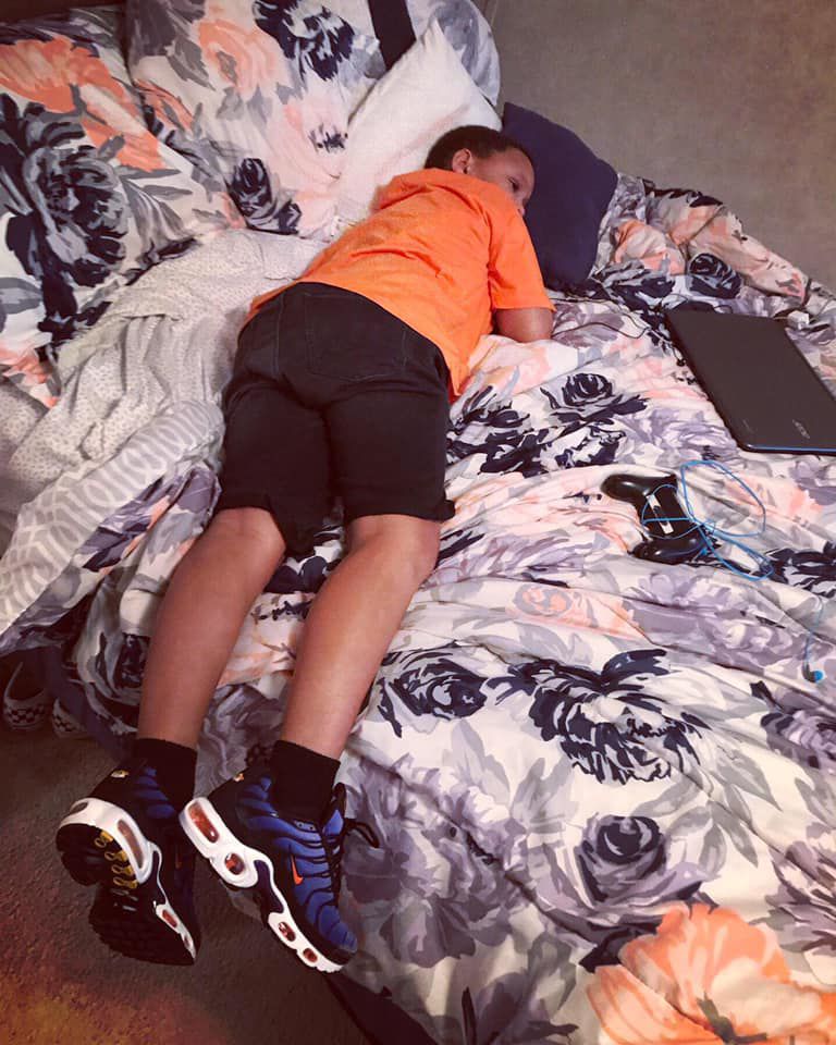 bts Barbie Lillard 4th grade he didn’t want to leave lol.. sigh summer is over.. 😢😤.jpg