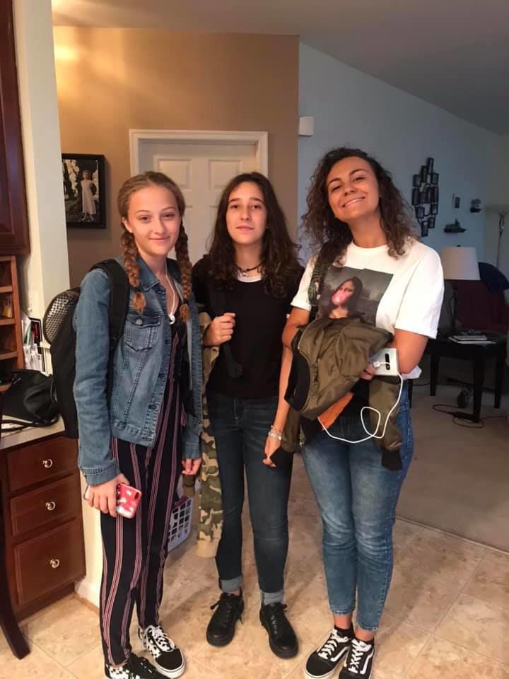 bts Jacki Dyrholm Our daughter and our 3 exchange students on their way to Fauquier HS!.jpg