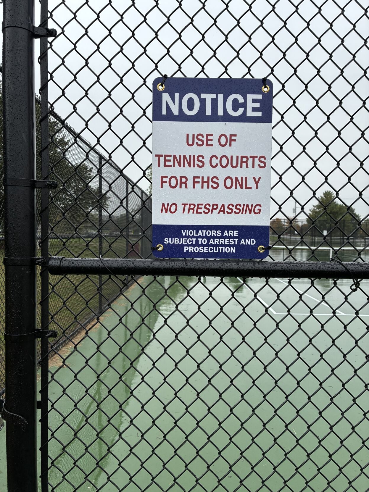 School Board: High school tennis courts will stay closed for now