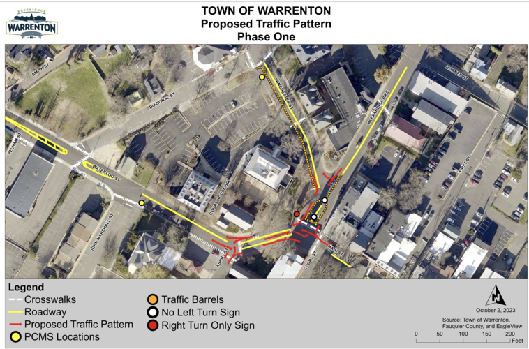 Warrenton limits left turns in Courthouse Square intersection News