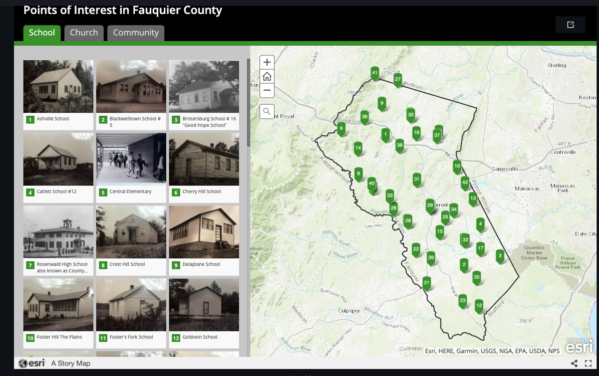 Fauquier County Gis Map New Digital Story Map Shines A Light On Fauquier's African American History  | Lifestyles | Fauquier.com