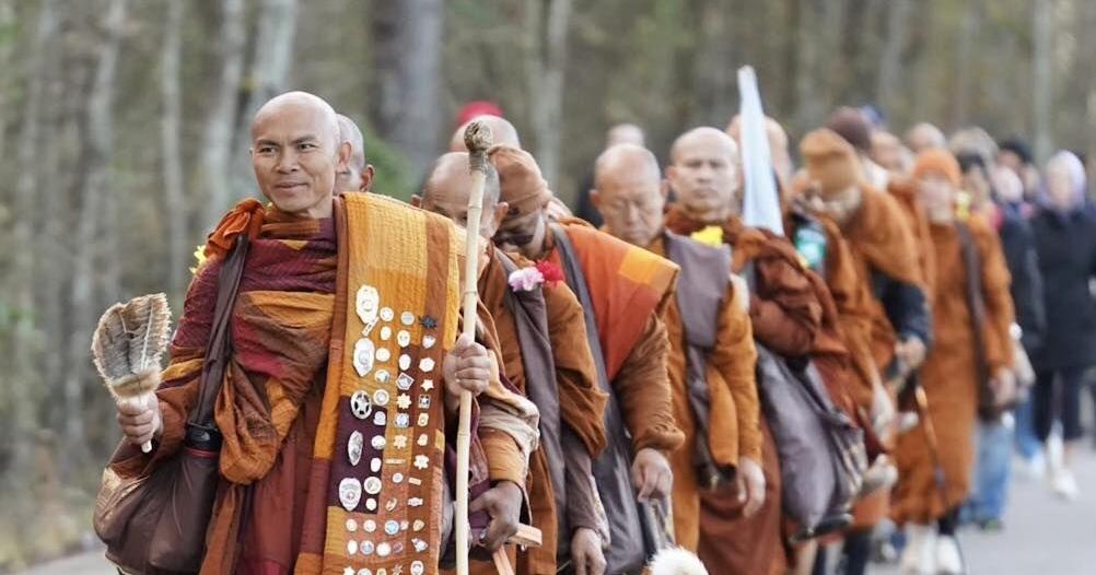 Buddhist monks on 'Walk for Peace' cancel stop in Fauquier County