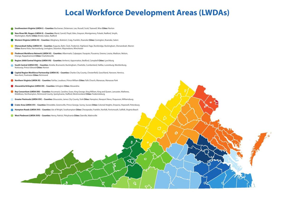 Labor Workforce Development Areas LWDA