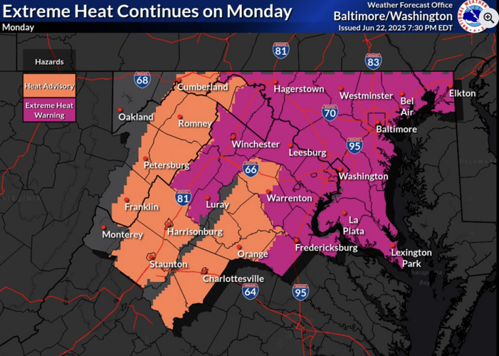 Extreme heat warning in effect for much of Virginia | News | fauquier.com