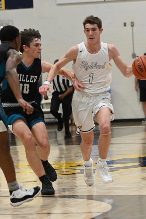 Bombs Away Highland Boys Basketball Beats Miller 81 68 To Make
