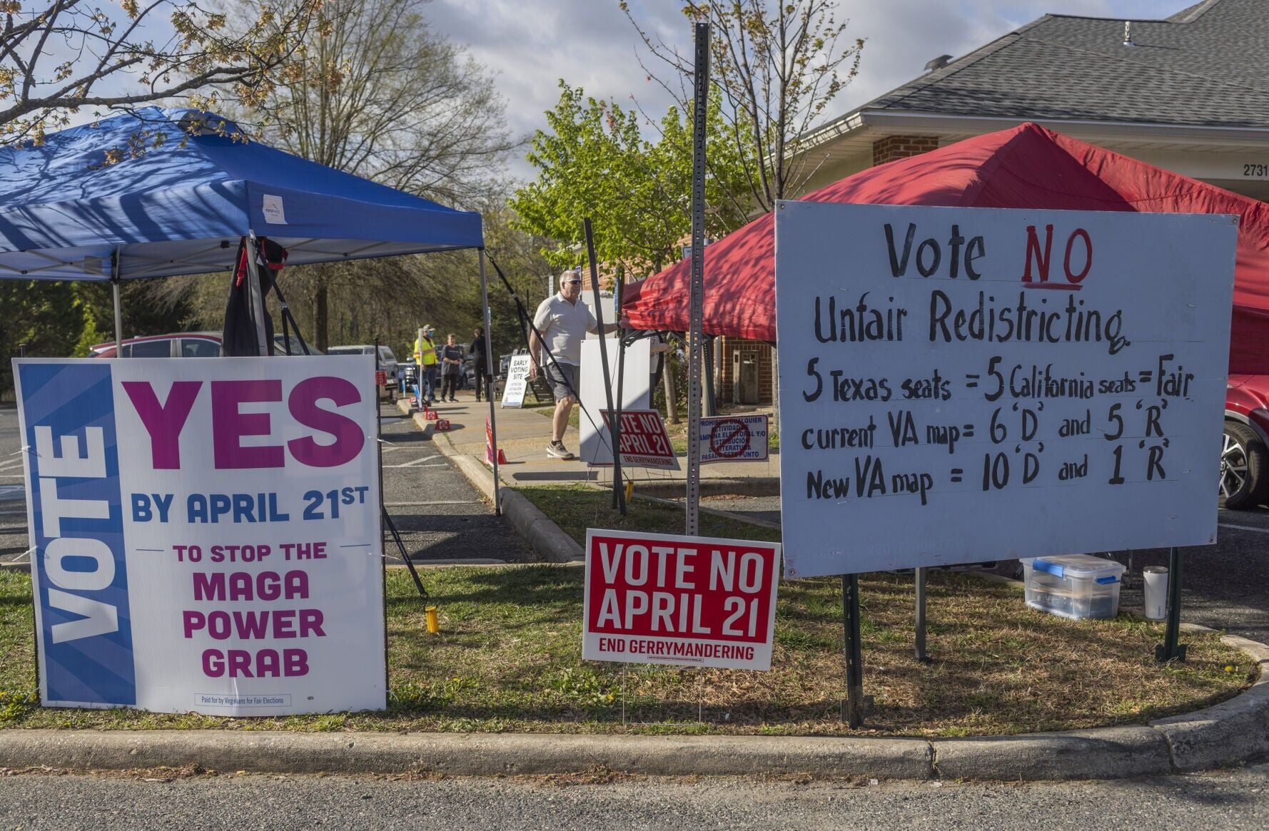 Opposing Signs BREAKING: Virginians say “yes” to redistricting amendment | Localnews ...