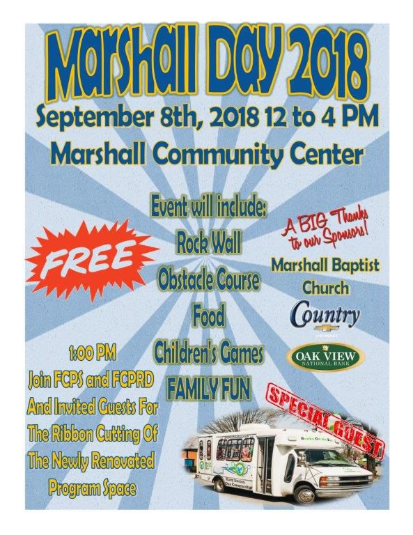 Opening of Newly Renovated Space at the Marshall Community Center