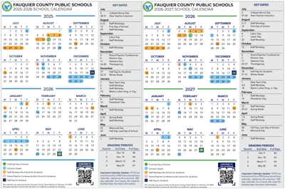 Fauquier School Board receives draft academic calendars for 2025 26 and