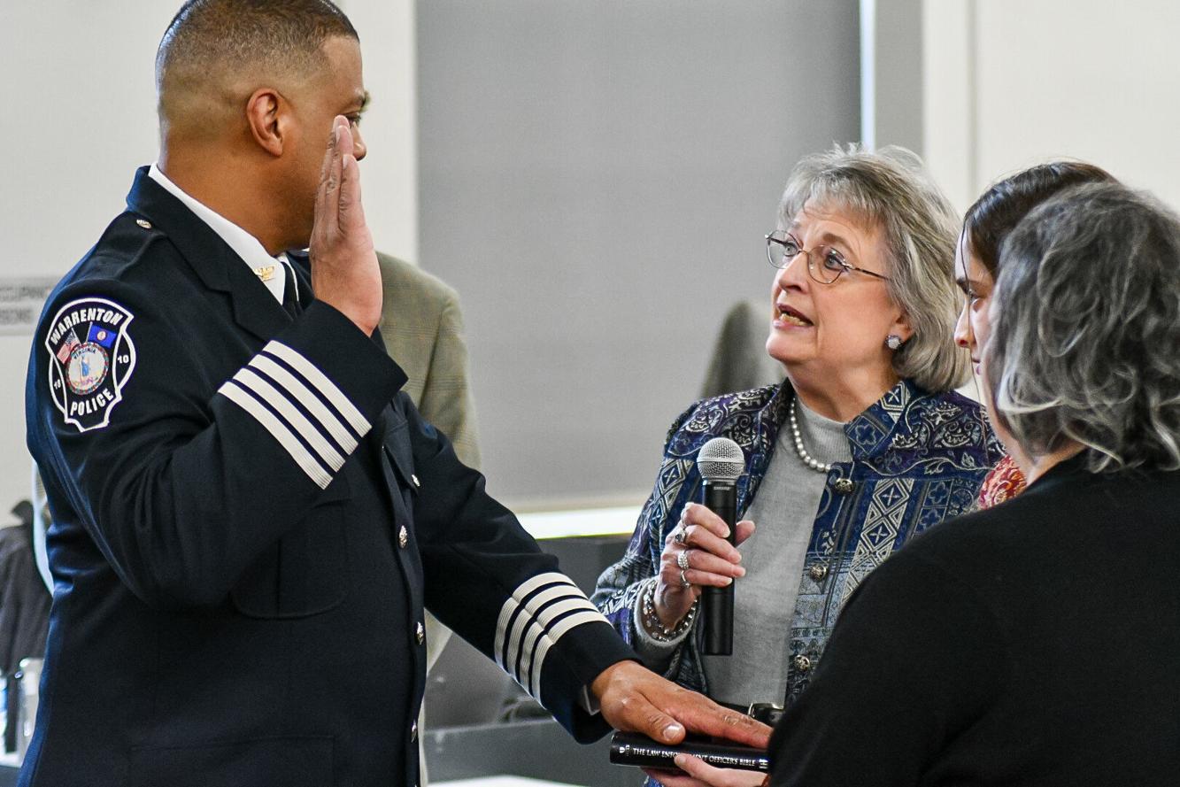 Tim Carter sworn in as Warrenton Police Chief Public Safety Crime