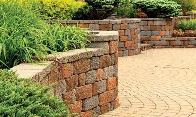 Retaining Wall And Patio