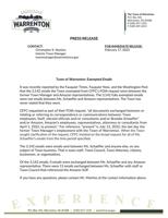 Town of Warrenton exempted emails press release Feb 17