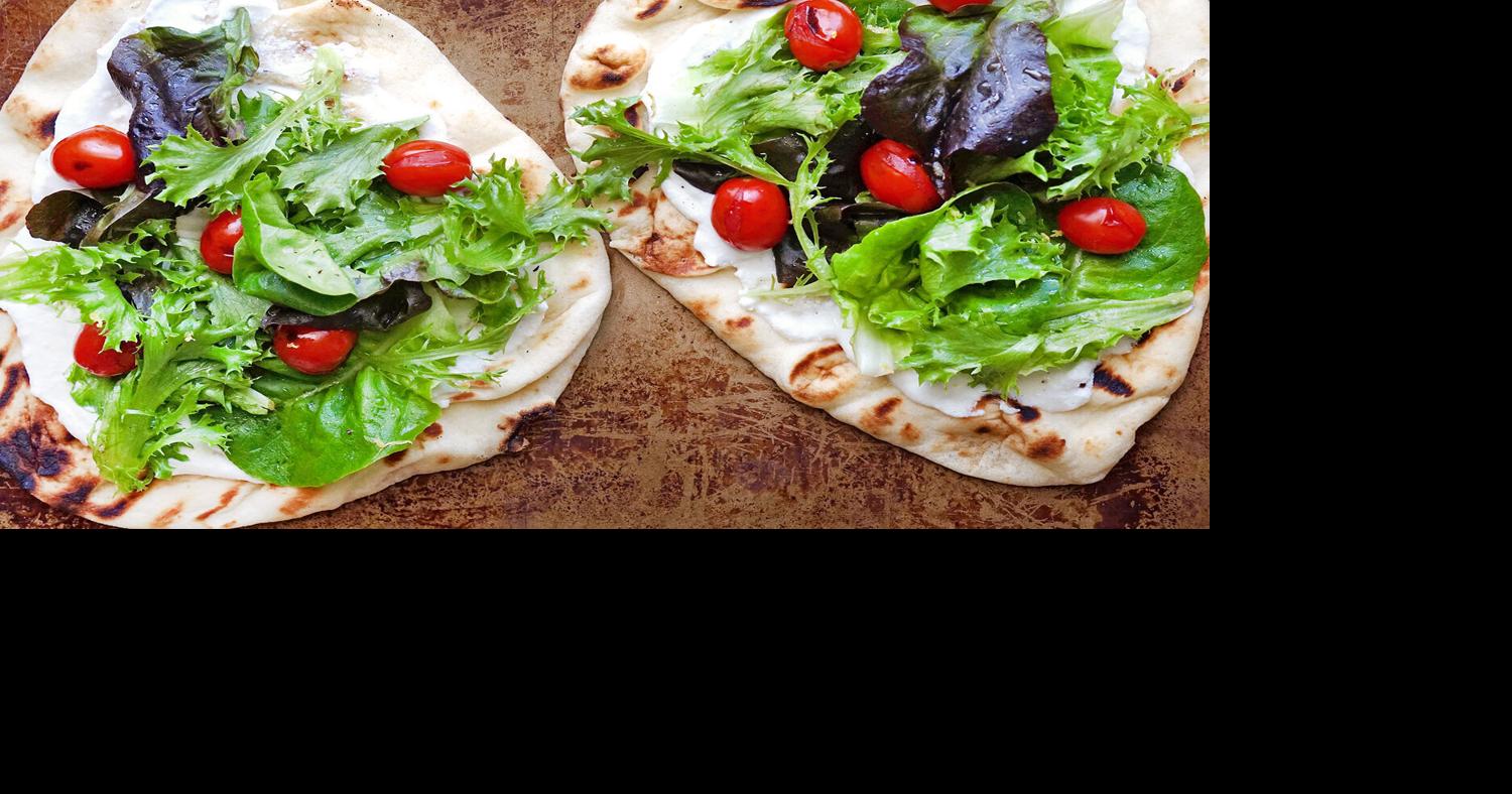 Grilled Salad Flatbreads Vegetarian