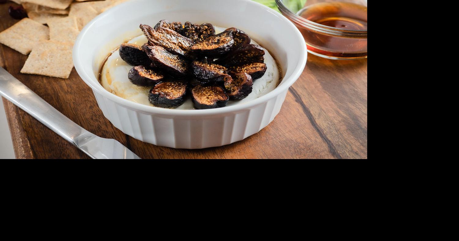 Baked Brie with Figs and Maple Syrup | Snacks & Sides | feastandfield.net