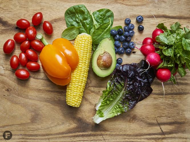 Rainbow salad in a glass jars Stock Photo by ©sarsmis 73088347