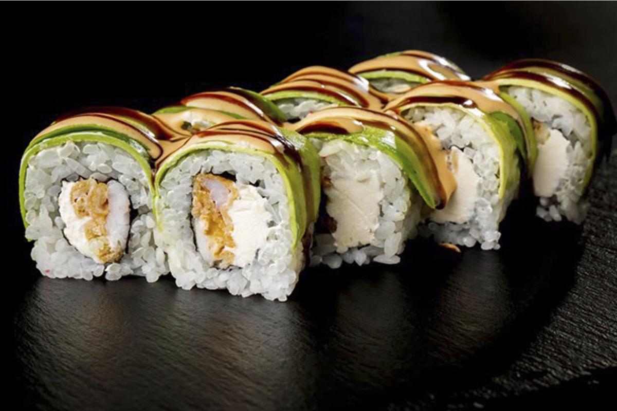 Shinju Sushi & Hibachi shrimp crunch roll