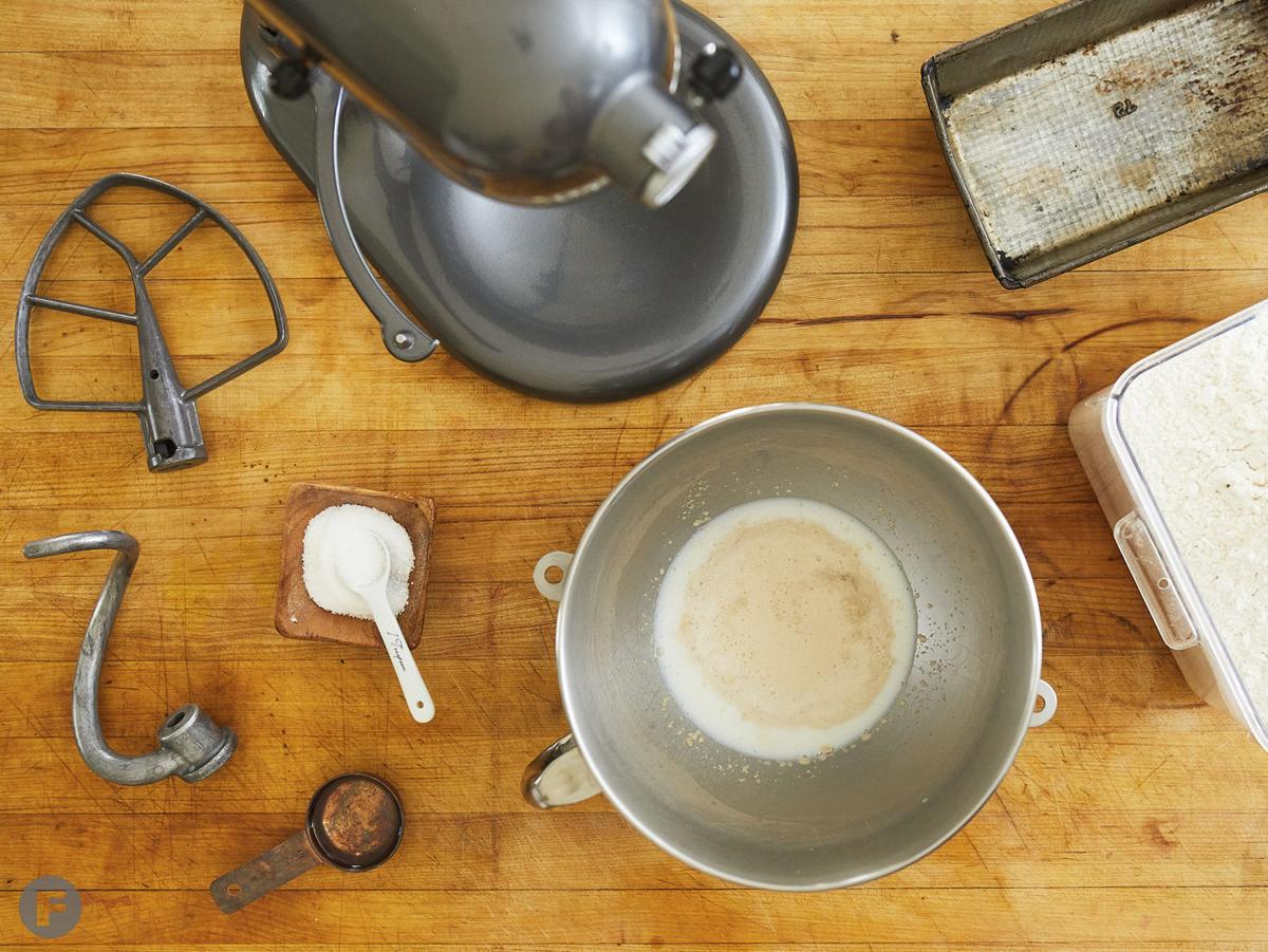 Plump up the yeast.