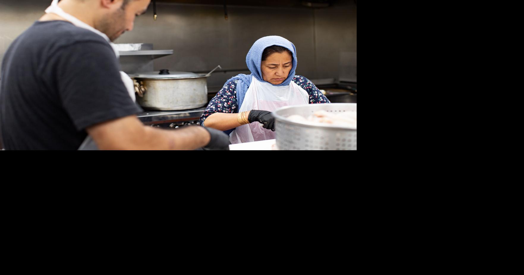 Ehsanis Hot Kabob cooking