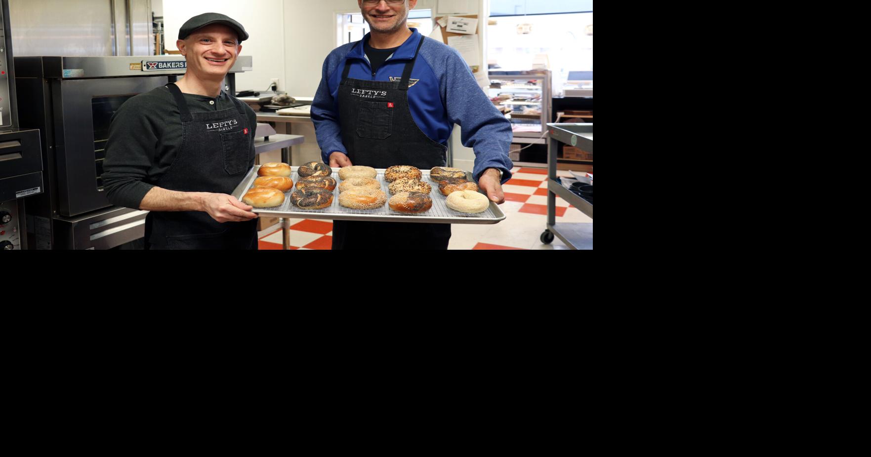 Lefty's Bagels holding pan owners final