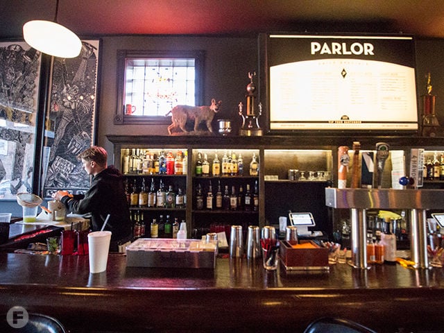 parlor bar and kitchen events