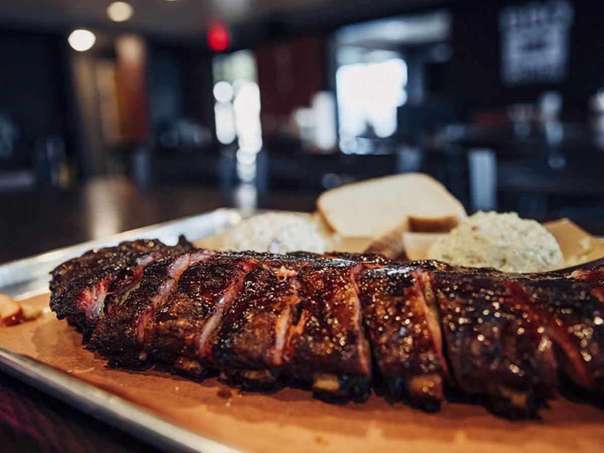 Today's Takeout Rib Plate from Sweet Smoke BBQ