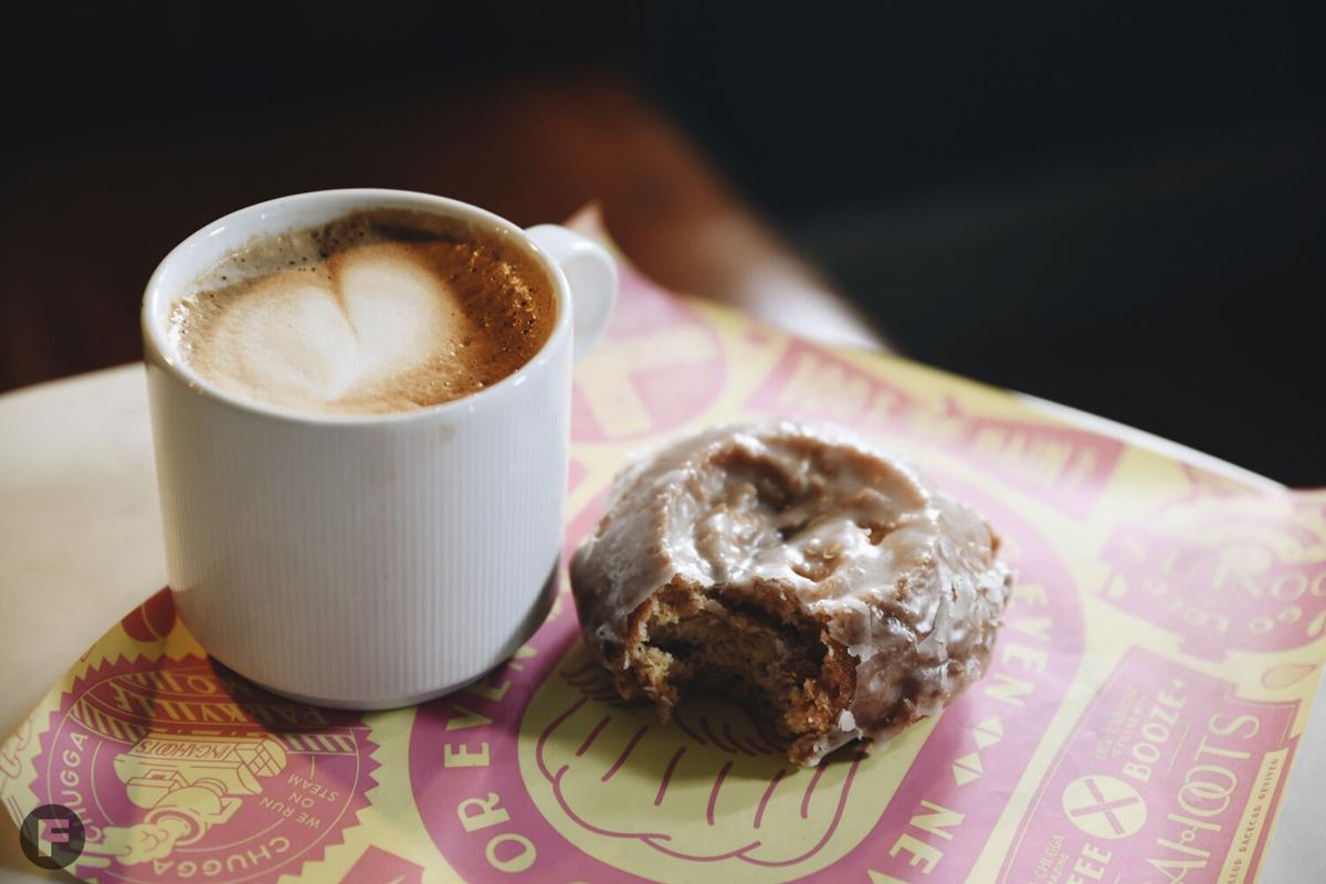Incahoots latte and donut