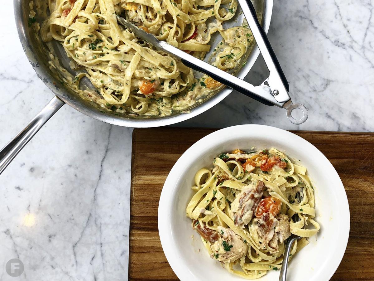 Smoked Trout Pasta With Cream Sauce