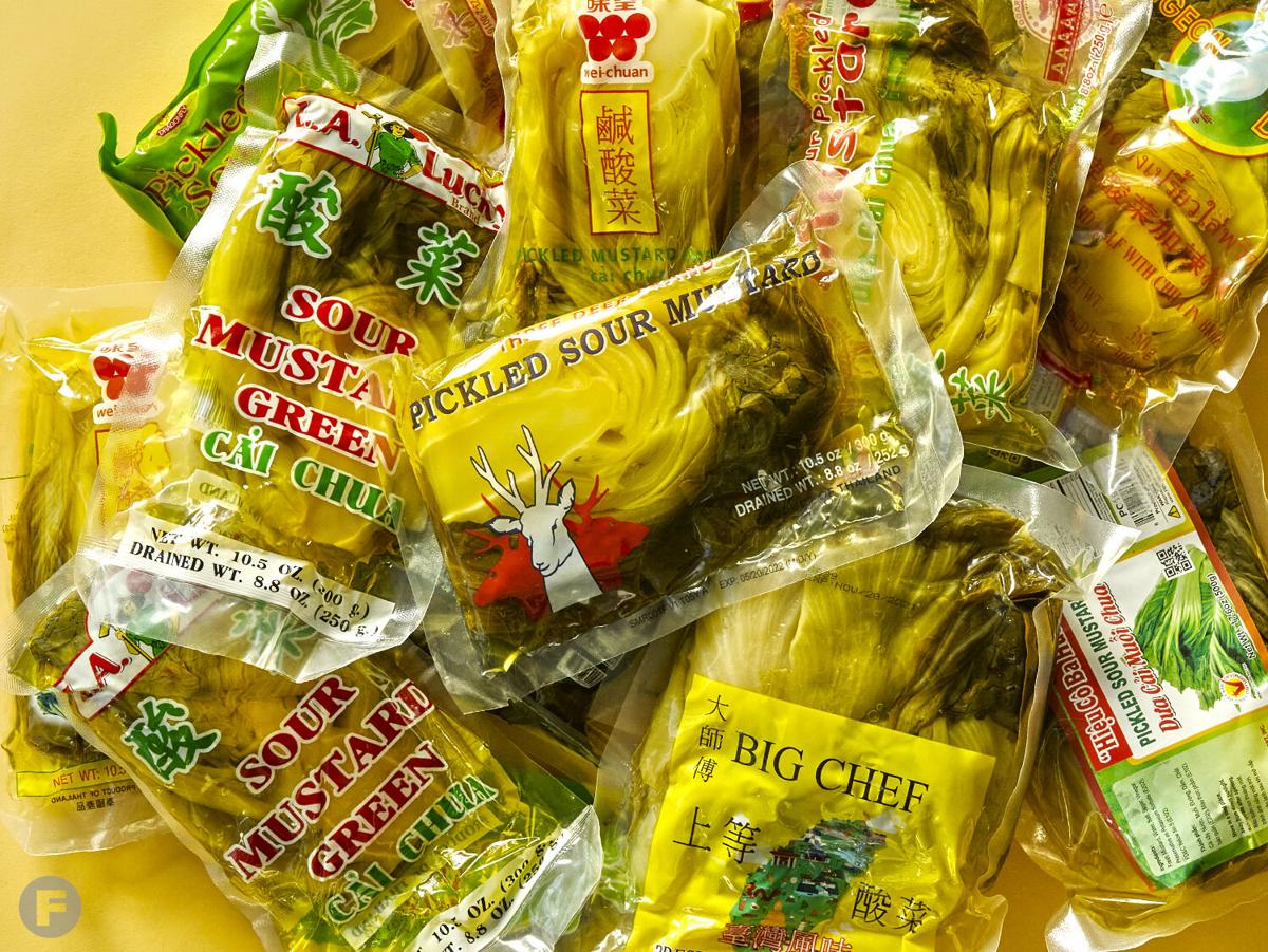 Pickled Mustard Greens 酸菜 - Auntie Emily's Kitchen