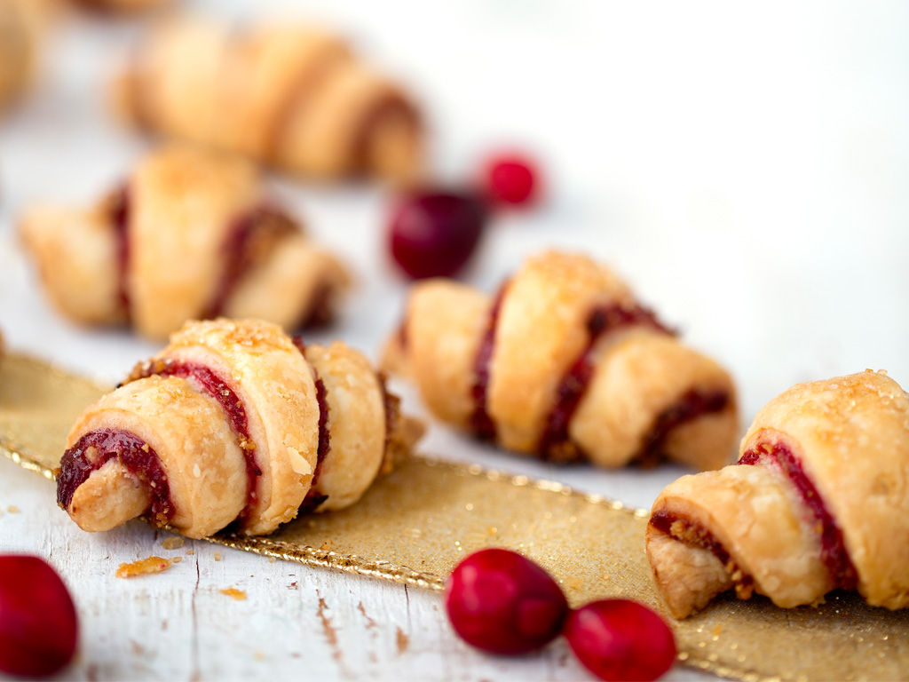 Flaky Cranberry Rugelach