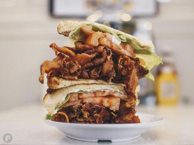 Today S Takeout Heart Stopping Blt From Crown Candy Kitchen St Louis Feastmagazine Com