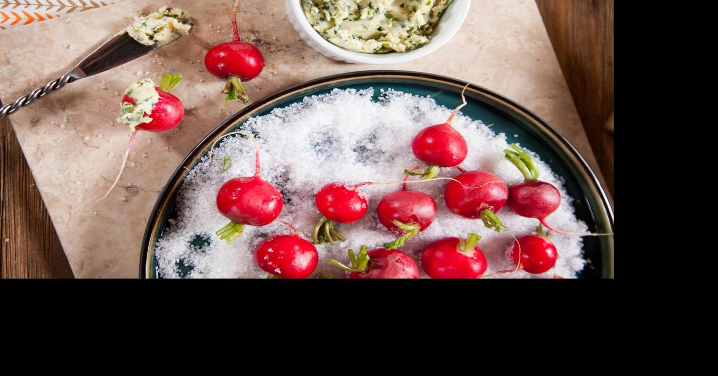 Salted Radishes with Herbed Anchovy Butter