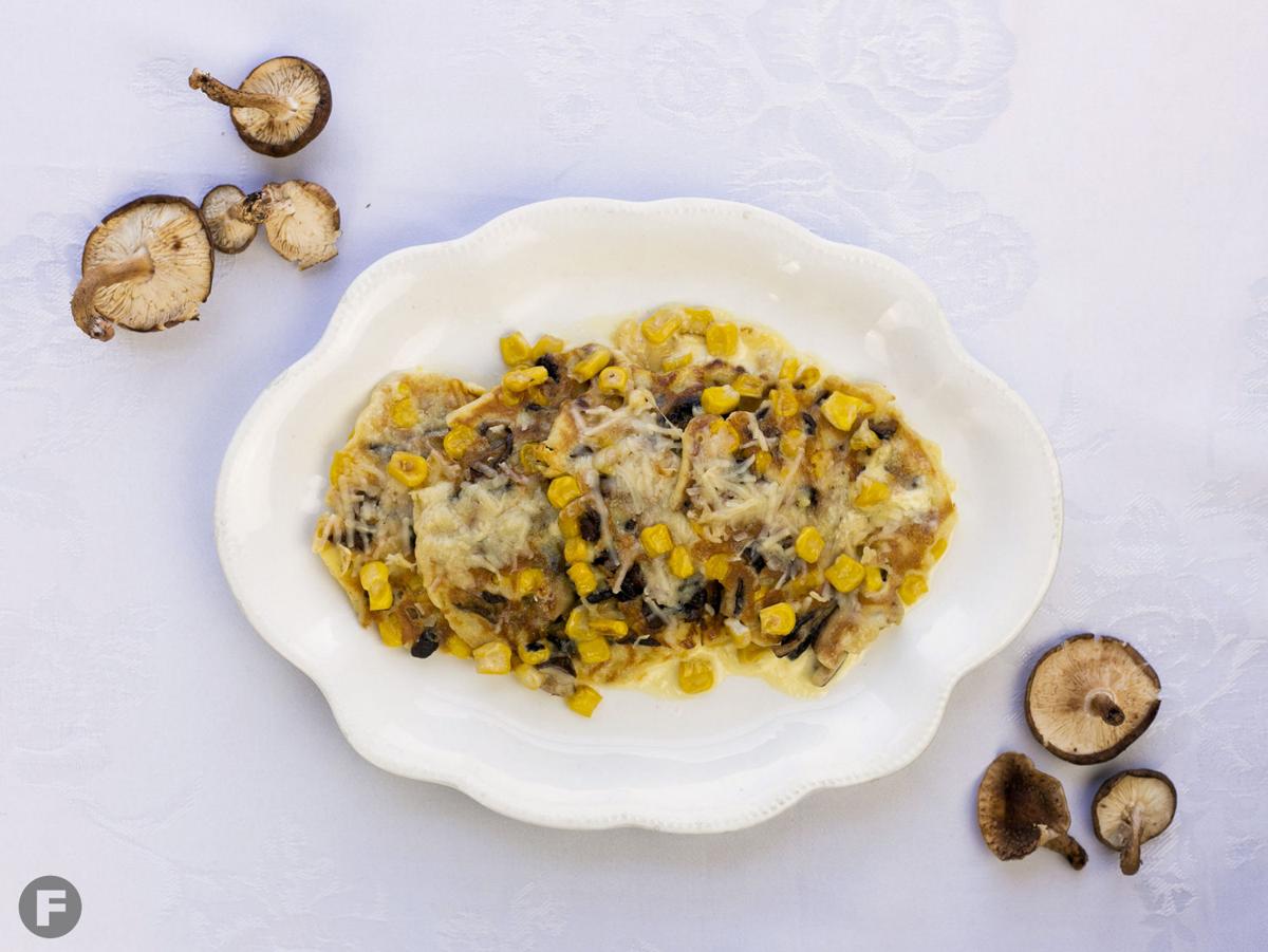 Wild Mushroom and Corn Pancakes